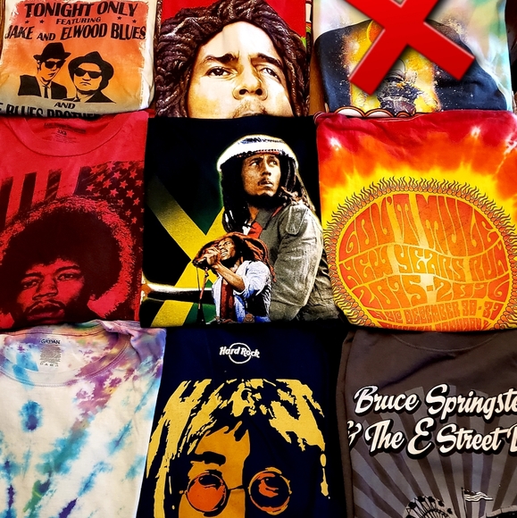 🍳 Band Tee shirts from tours ALL BANDS - Picture 4 of 12